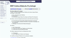 Desktop Screenshot of bdp-klinische-psychologie.de